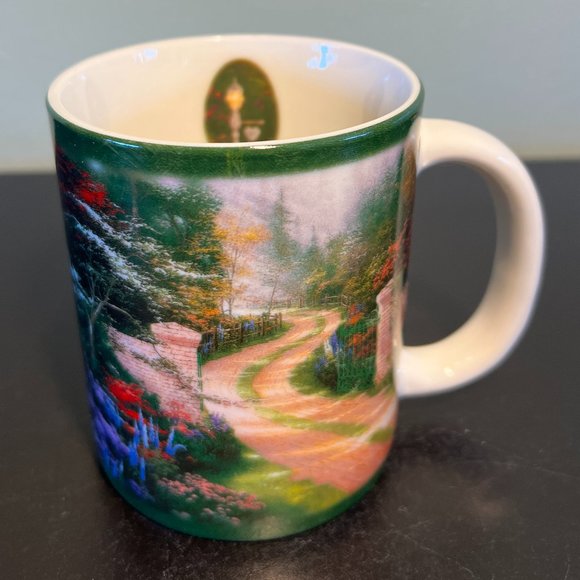 Thomas Kinkade “Spring Gate” Ceramic Mug AMCAL FOR THE GIFT OF ART - Picture 3 of 10